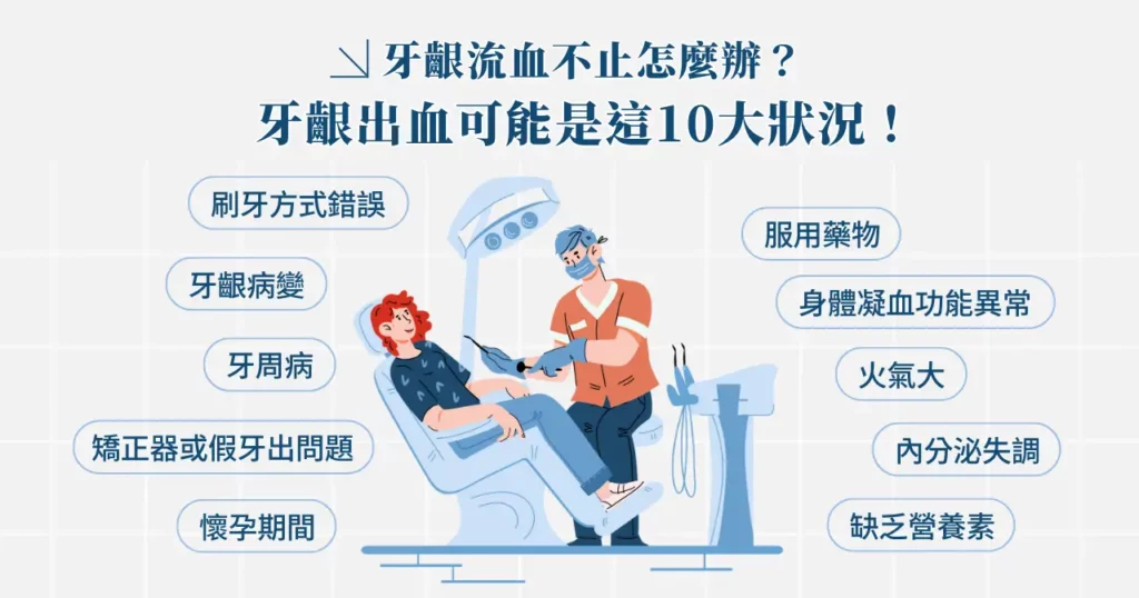 牙齦一直流血怎麼辦?做好這 7 種方式擺脫煩惱! 1 牙齦流血不止怎麼辦?牙齦出血可能是這 10 大狀況!