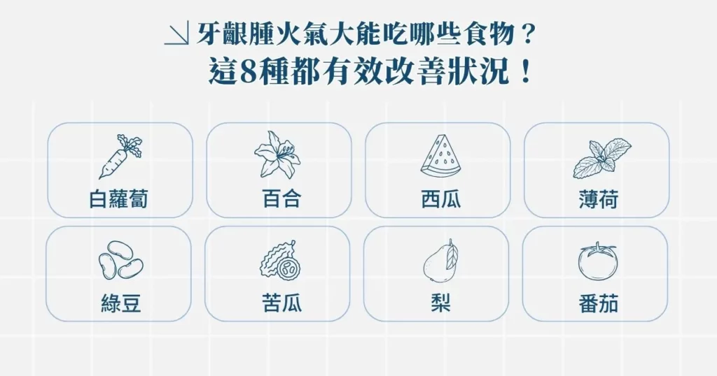 牙齦腫火氣大怎麼解決?一次了解牙齦種原因跟治療方法! 1 牙齦腫火氣大能吃哪些食物?這 8 種都有效改善狀況!